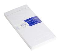 G.Lalo – Enveloppes DL 11 x 22 cm vergé gommées Extra blanc G – 25 enveloppes
