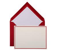 Lalo 32620L Set 10 Cartes simples et Enveloppes C6 300g Vergé bordeaux