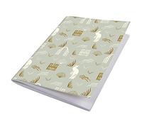 Lalo 75503L - Un cahier cousu spécial 100 ans 48 pages 14,8x21 cm 90g, marque page, couverture carte, Vert pistache