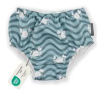 LaLoona Couche de Bain Bébé Réutilisable Oeko-Tex Standard 100 - Maillot de Bain Bebe Anti Fuite Piscine et Plage, Séchage Rapide, Confortable - Motif Crabe Vert, Taille 86-92