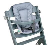 LaLoona Reducteur Chaise Haute pour Chaise Haute Bébé Bebeconfort Timba - Coussin Assise Bebe avec Revêtement Enduit Facile à Essuyer, Certifié OEKO-TEX Standard 100, Lavable en Machine - Gris