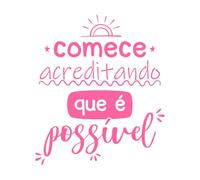 L'alphabet portugais brésilien devient pom-pom girl Ce monde a déjà trop de critiques Stickers muraux en vinyle 67.2x77.8cm Fourni avec un kit de film de transfert Rose