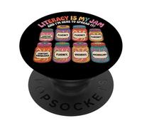L'alphabétisation rétro est mon domaine et je suis là pour la diffuser PopSockets PopGrip Adhésif