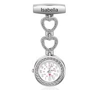 Lam Hub Fong Infirmière Montre Personnalisée Nom Gravé - Docteur Montre Pochette Médicale Épinglette Clip-on - Cadeau en Plein Air