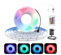 Lam(MS)pen Ruban LED WIFI COB RGB 24V 5M, avec alimentation et contrôleur | 576LEDs/M, dimmable, App, Changement de couleur, Pour Chambre Cuisine DIY Décoration, Compatible avec Alexa, Google home