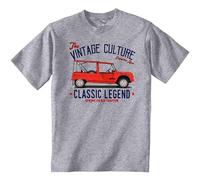 LAM PURE Vintage French Car MEHARI Cotton Crew Neck Unisex Short Sleeve T-Shirt Grey XXXL