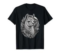 Lama avec de Larges Feuilles nervurées et des collines torsadées T-Shirt