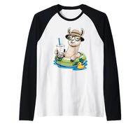 Lama Boba Perle Thé au Lait Lamas Manche Raglan