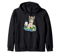 Lama Boba Perle Thé au Lait Lamas Sweat à Capuche