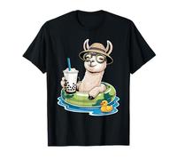 Lama Boba Perle Thé au Lait Lamas T-Shirt