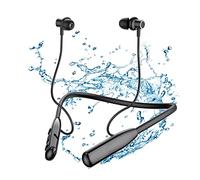 LAMA Casque Bluetooth 5.3 écouteurs de Sport 30 Heures de Lecture Casque de Sport sans Fil Suppression du Bruit Casque Intra-auriculaire avec Microphone Tour de Cou écouteurs magnétiques IPX6, Noir