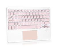 LAMA Clavier sans fil avec pavé tactile, portable Bluetooth ultra fin, mini clavier universel pour iPad/tablette/iOS/Android/Windows/ordinateur portable/ordinateur/téléphone