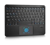 LAMA Clavier sans fil avec pavé tactile, portable Bluetooth ultra fin, mini clavier universel pour iPad/tablette/iOS/Android/Windows/ordinateur portable/ordinateur/téléphone