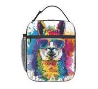 Lama Coloré Sac Glaciere Léger Lunch Box Réutilisable Sac Isotherme Repas Pour Étudiant Femme École
