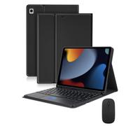 LAMA Étui avec clavier Bluetooth avec pavé tactile et souris, étui amovible sans fil de 10,2 et 10,5" pour iPad (9{^>e<^} 2021/8{^>e<^} 2020/7{^>e<^} génération 2019, iPad Air 3 2019, iPad Pro 2017