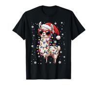 Lama Frohe Weihnachten Christmas Weihnachtsfeier Familie T-Shirt