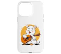 Lama Jouant de la Guitare Graphique Lama garçons Filles Amateurs de Guitare Coque pour iPhone 15 Pro Max