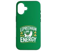 Lama Leprechaun Energy Funny Irish Lama Coque pour iPhone 16