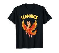 Lama Phoenix Hybride Flaming Wings Créature Fantastique T-Shirt
