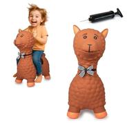 Lama Sauteur avec Pompe, sans BPA, jusqu'à 50 kg, favorise Le Sens de l'équilibre et la motricité, Robuste et résistant, Facile d'entretien