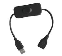 Lamala 30CM USB Male-to-Female Extension Cord with Switch Without Unplugging-Suitable for Headphone Data Transmission Keyboard Mouse USB Fan Light Power Supply Application