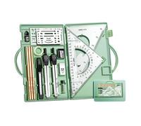 Lamala Kit Géométrie Professionnel pour Artistes Et Étudiants Compas Outils Dessin Fournitures Dessin Boussole Mathématique Et Rapporteurs Kit D'outils Géométrie en Métal