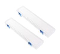 Lamala Lot de 2 boîtes à crayons en plastique pour pinceaux et fournitures de bureau - Organiseur de rangement pour aquarelle - Outils de dessin