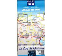 IGN 2543OT Lamalou-les-Bains – L'Espinouse – Le Caroux – Pnr du Haut-Languedoc – 1:25 000