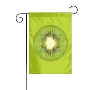 LAMAME Kiwi Slice Drapeau de jardin imprimé 30 x 45 cm pour décoration extérieure de Noël