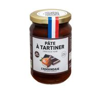 L'AMANDAIE - Pâte à Tartiner chocolat noir 20% noisettes bio | Onctueuse et savoureuse | Idéale pour le petit déjeuner | le pot de 300g | LOT DE 3