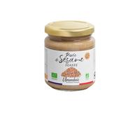 L'AMANDAIE Purée de Sésame Complet Toasté BIO 200g - Artisanat Français, Bocal Verre - Lot de 3