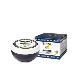 L'AMANDE - Creme Hydratante Corps avec Acide Hyaluronique Antioxydante Douce et Émolliente, Crème Parfumée Peau Sèche avec Huile Amande Douce Nourrissante - Soins pour le Corps, 200 ml - Made in Italy