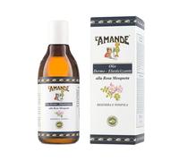 L'AMANDE - Huile corporelle parfumée et hydratante pour peaux délicates à la rose mouquée, élastique et tonifiante, idéale comme huile pour cheveux, avec vitamine E, amandes douces et huile de jojoba, 250 ml