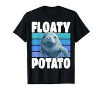 Lamantin de Pommes de Terre flottantes avec Motif de Vache de mer T-Shirt