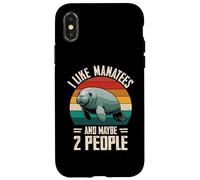 Lamantin I Like Lamantins Vache de mer Funny Lamantins Coque pour iPhone X/XS