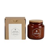 Lamare - Bougie parfumée Beesmax - Bougie végétale 100% - Bougie en pot en verre et couvercle en liège - CERABELLA