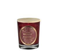 Lamare - Bougie parfumée Numbers - Bougie 100% végétale - Pot en verre et couvercle en bois - CERABELLA (Rhubarb & Leaves, 7,5x10 CM)