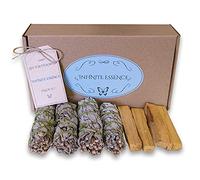 LAMARE - Kit Sauge Californienne et Palo Santo - 4 Bouquets de Sauge californienne + 4 bâtons de Sauge sacrée Palo Santo du Pérou - 100% Naturel et Fait Main de qualité supérieure
