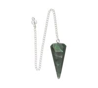 LAMARE - Pendules Facettés - Pour la Radiesthésie, le Reiki, la Divination, la Méditation et les Pratiques Spirituelles - Outil Énergétique - Design Facetté Élégant - 1 Unité (Jade Vert)