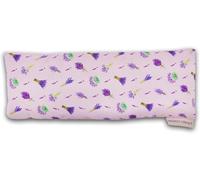 LAMARE Sac thermique de graines de lin et de lavande 24 x 8 cm Yeux - Housse lavable 100% coton - Coussin de relaxation des yeux