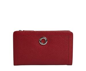 LAMARTHE PARIS - Porte-monnaie en cuir, design élégant, avec fermeture éclair et de nombreux compartiments à l'intérieur, Rouge 2.0