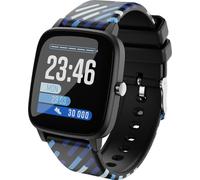 LAMAX BCool Black smartwatch pour enfants : moniteur d'activité, de fréquence cardiaque et de sommeil, IP68, écran tactile 1,4", 5-7 jours d'autonomie, 2 bracelets, Bluetooth 5.0