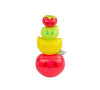 LAMAZE Fruits Empiler Emboîter, Bain Sensoriel pour Bébé avec Couleurs Et Effet sonore, Jouet D'Eveil Garçons Et Filles A Partir De 12 Mois, Abstrait, L27461, Multicolore, Petit