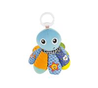 Lamaze L27514 Jouet pour bébé Sam, la pieuvre Clip & Go, le jouet de qualité pour les tout-petits. Le hochet multicolore stimule la motricité et est le jouet parfait pour la poussette et le doudou