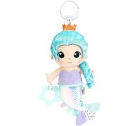 LAMAZE Marianne la Sirène, Jouet Sensoriel Bébé avec Clip, dès la Naissance | Queue qui crépite, grelot, tresse texturée et étoile de mer à mordiller, clip poussette, jouet d'éveil pour bébé