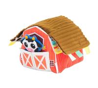 Lamaze P Moo Friendly Grange Jouet éducatif sensoriel avec jouets en peluche et grange douce, motifs contrastés et couleurs vives
