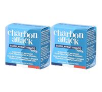 LAMAZUNA Charbon Attack Soin Lavant Visage 2x25 g