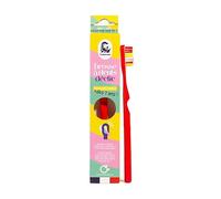 Lamazuna Déclic Brosse à Dents Rechargeable Junior - Dès 7 Ans - Tête Rechargeable - Plusieurs Couleurs - 98% d'Origine Végétale - Fabriquée en France (Rouge)