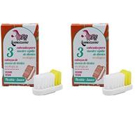 Lamazuna Lot de 6 recharges pour brosses à dents Lamazuna Dureté douce 50 ml