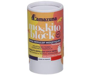 LAMAZUNA Moskito Block Stick Répulsif Moustiques Recharge Stick(S) 50 ml